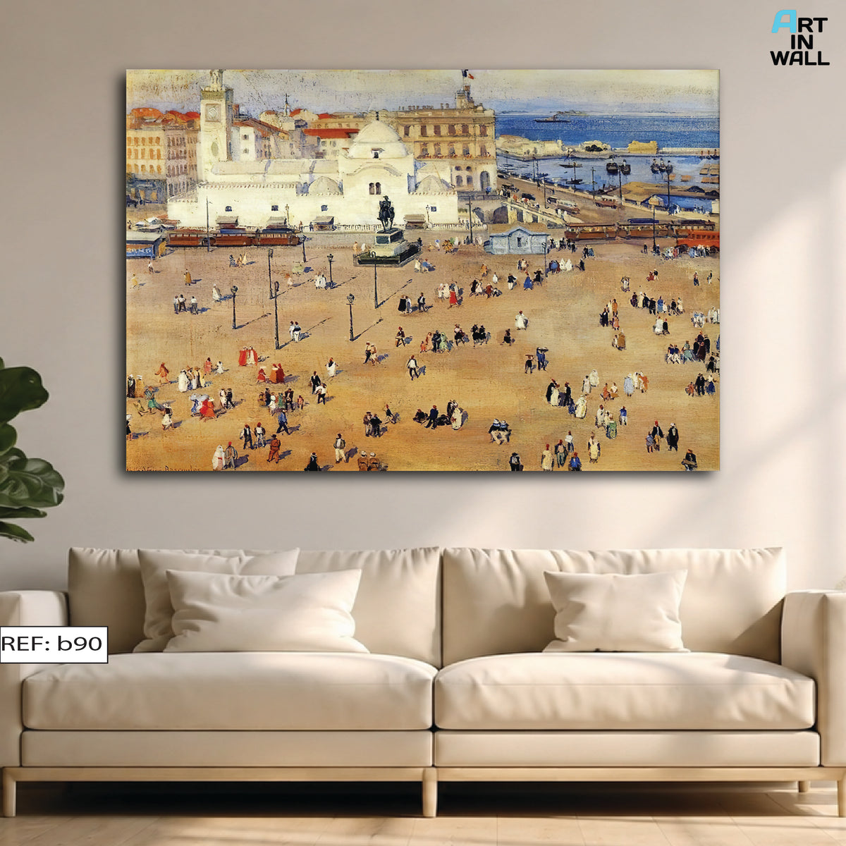 Tableau Alger Centre ref b90
