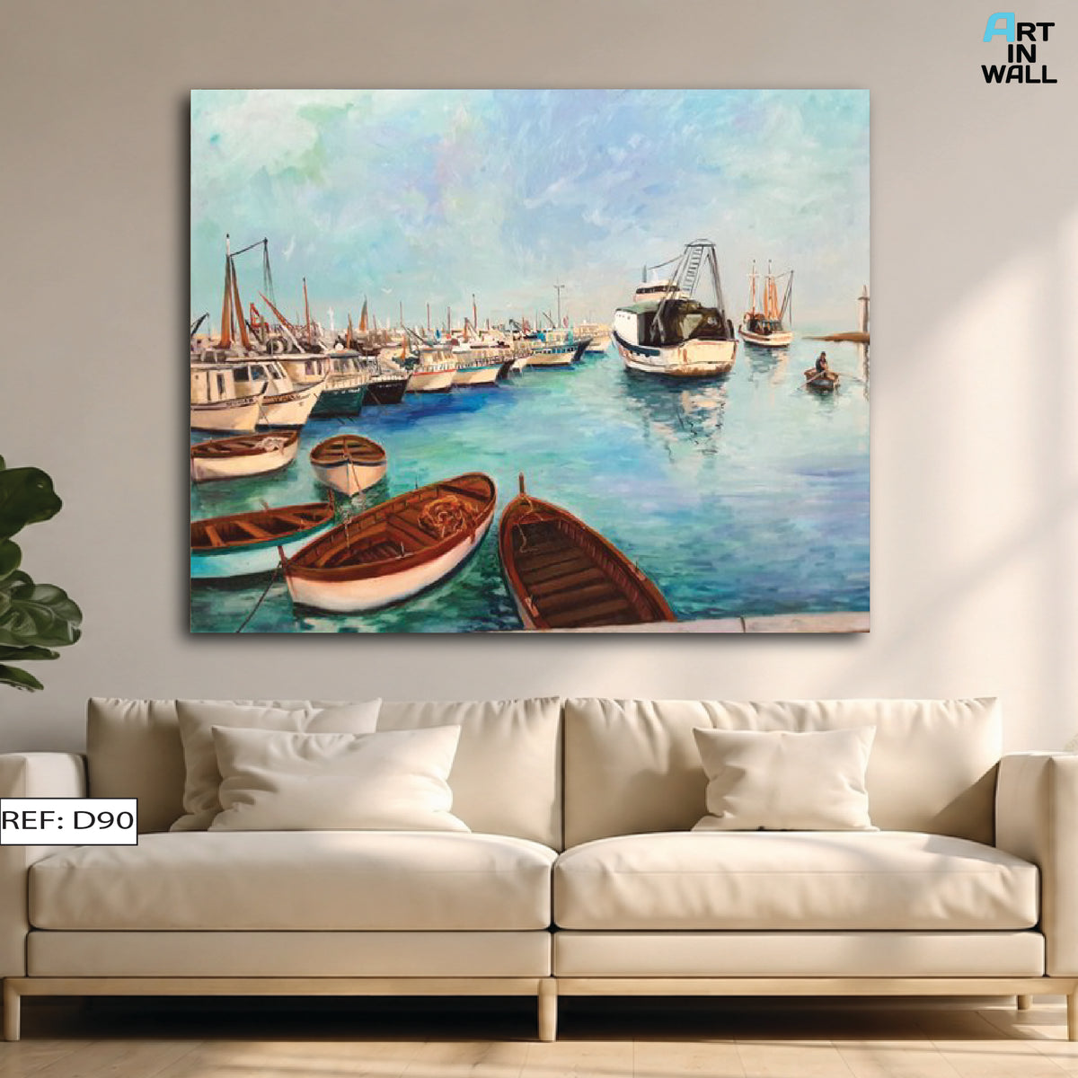 Tableau Bateau ref D90